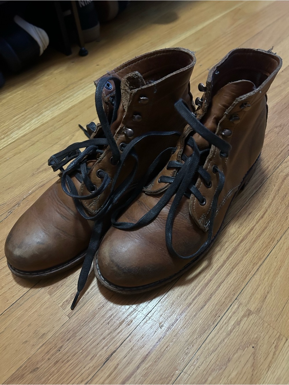 Men's Wolverine 1000 Mile Brown Leather Lace-Up Boots